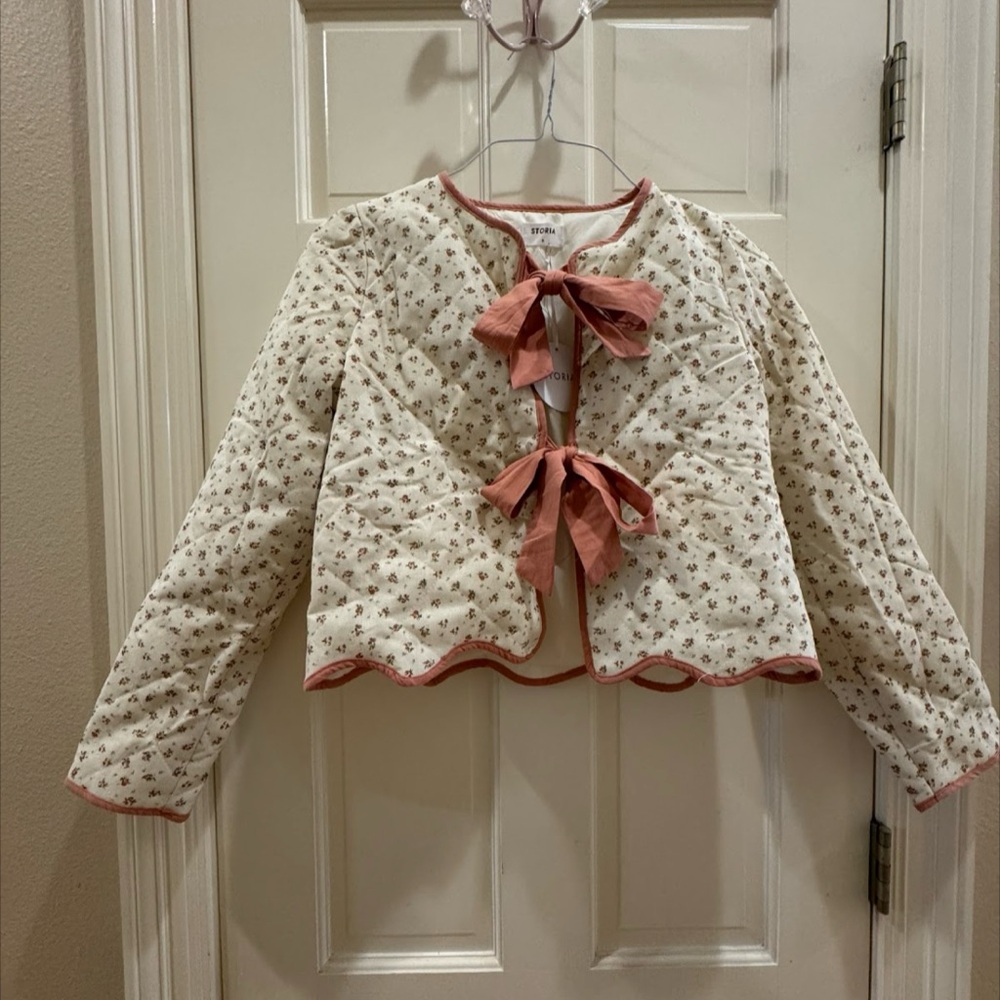 Storia Floral Jacket with Rust Accents
